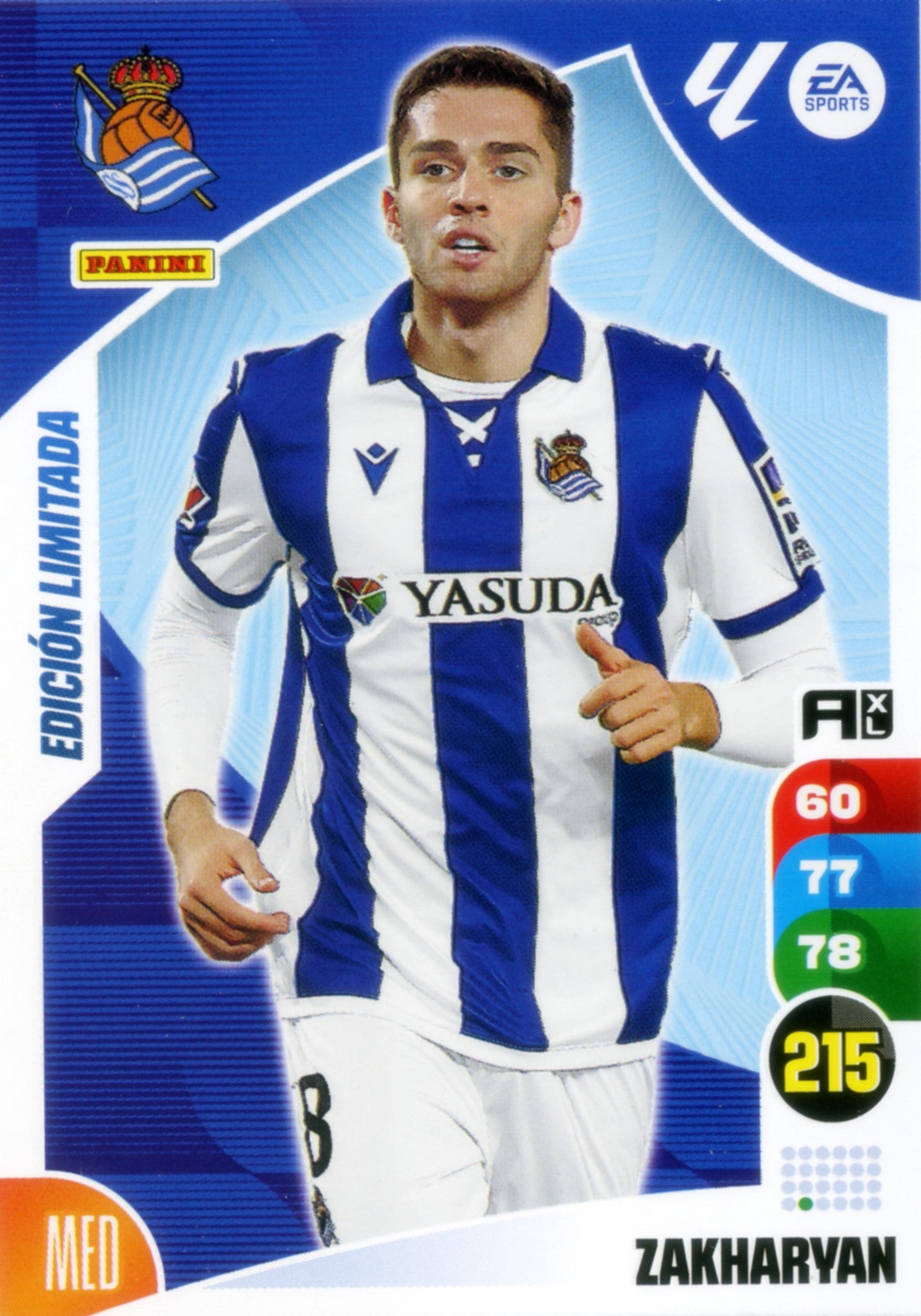 Zakharyan - Panini Adrenalyn XL La Liga 2024/2025 - Real Sociedad - Last Moment - Edición Limitada