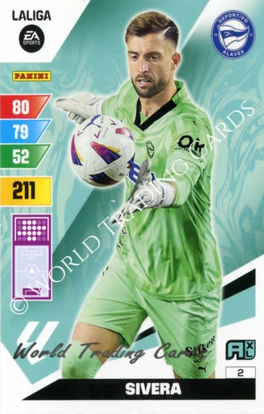 Cromo Trading Card Fútbol-Sivera-Alaves-Panini Adrenalyn XL 2023-2024-#002-Básico