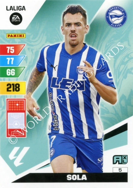 Cromo Trading Card Fútbol-Sola-Alaves-Panini Adrenalyn XL 2023-2024-#005-Básico