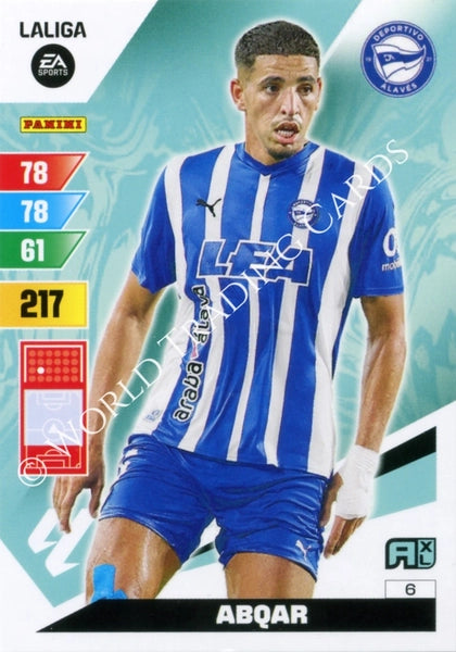 Cromo Trading Card Fútbol-Abqar-Alaves-Panini Adrenalyn XL 2023-2024-#006-Básico