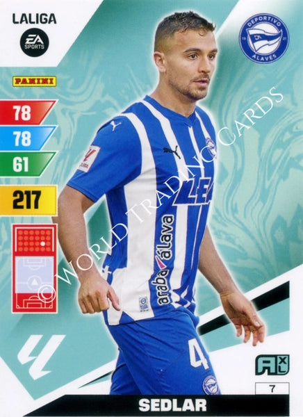 Cromo Trading Card Fútbol-Sedlar-Alaves-Panini Adrenalyn XL 2023-2024-#007-Básico