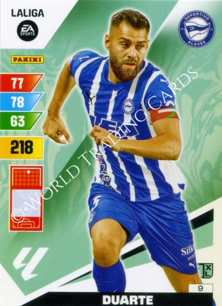Cromo Trading Card Fútbol-Duarte-Alaves-Panini Adrenalyn XL 2023-2024-#009-Básico