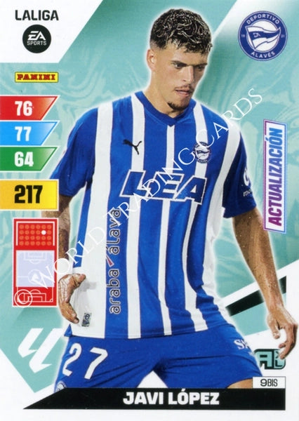 Cromo Trading Card Fútbol-Javi Lopez-Alaves-Panini Adrenalyn XL 2023-2024-#009bis-Básico