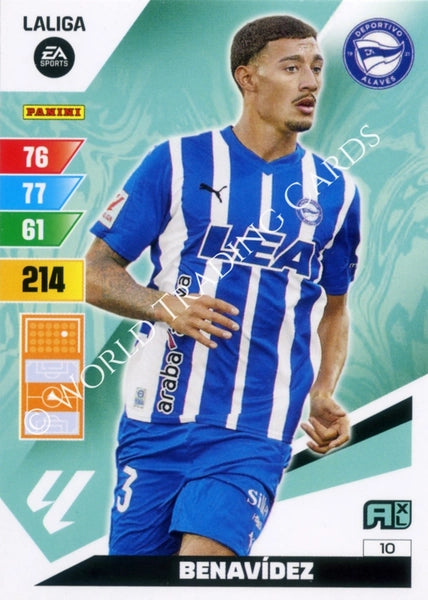 Cromo Trading Card Fútbol-Benavidez-Alaves-Panini Adrenalyn XL 2023-2024-#010-Básico