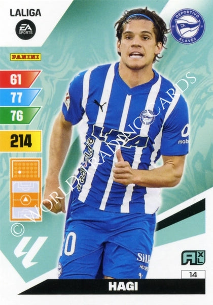 Cromo Trading Card Fútbol-Hagi-Alaves-Panini Adrenalyn XL 2023-2024-#014-Básico