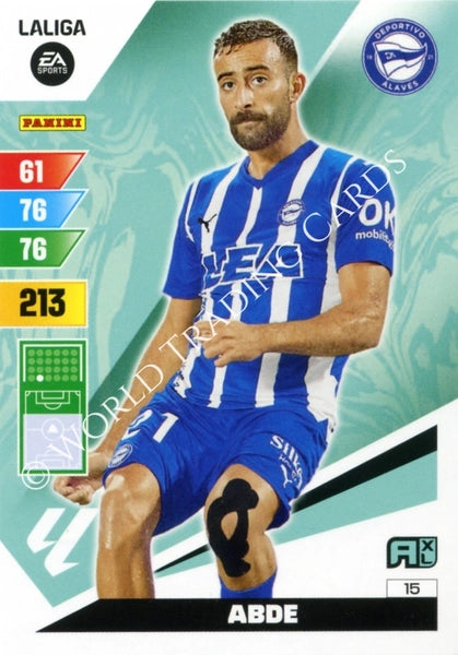 Cromo Trading Card Fútbol-Abde-Alaves-Panini Adrenalyn XL 2023-2024-#015-Básico