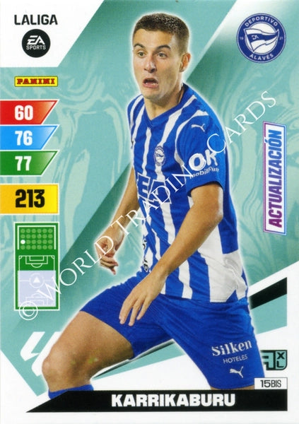 Cromo Trading Card Fútbol-Karrikaburu-Alaves-Panini Adrenalyn XL 2023-2024-#015bis-Básico