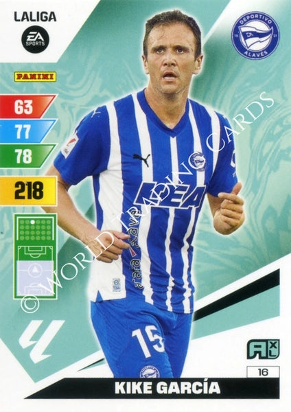 Cromo Trading Card Fútbol-Kike Garcia-Alaves-Panini Adrenalyn XL 2023-2024-#016-Básico