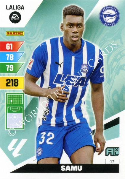 Cromo Trading Card Fútbol-Samu-Alaves-Panini Adrenalyn XL 2023-2024-#017-Básico