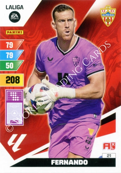 Cromo Trading Card Fútbol-Fernando-Almeria-Panini Adrenalyn XL 2023-2024-#021-Básico