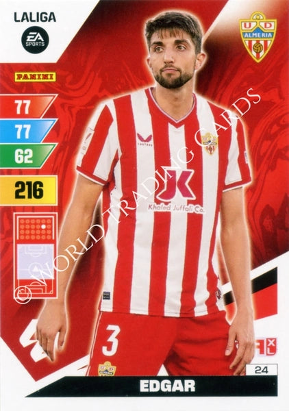 Cromo Trading Card Fútbol-Edgar-Almeria-Panini Adrenalyn XL 2023-2024-#024-Básico
