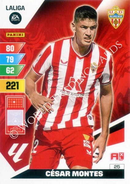 Cromo Trading Card Fútbol-Cesar Montes-Almeria-Panini Adrenalyn XL 2023-2024-#025-Básico