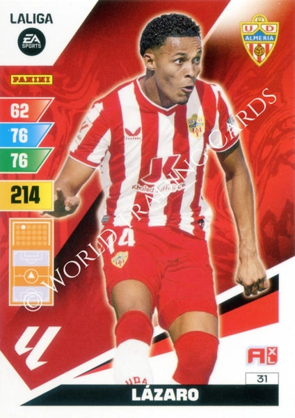 Cromo Trading Card Fútbol-Lazaro-Almeria-Panini Adrenalyn XL 2023-2024-#031-Básico
