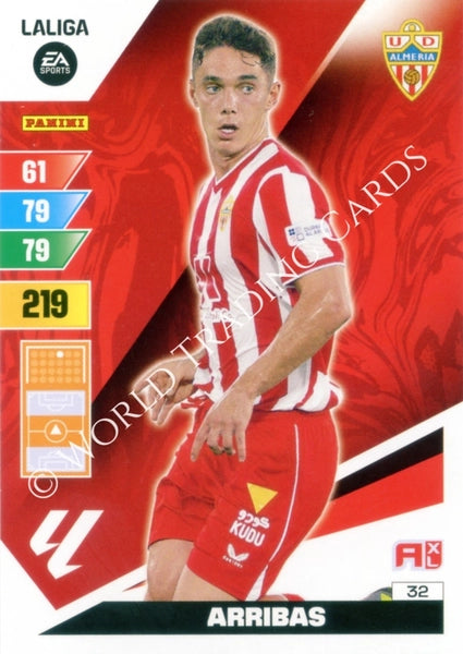 Cromo Trading Card Fútbol-Arribas-Almeria-Panini Adrenalyn XL 2023-2024-#032-Básico