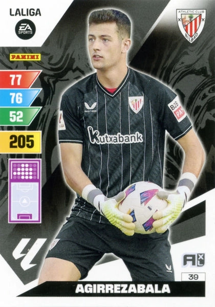 Cromo Trading Card Fútbol-Agirrezabala-Athletic Club-Panini Adrenalyn XL 2023-2024-#039-Básico