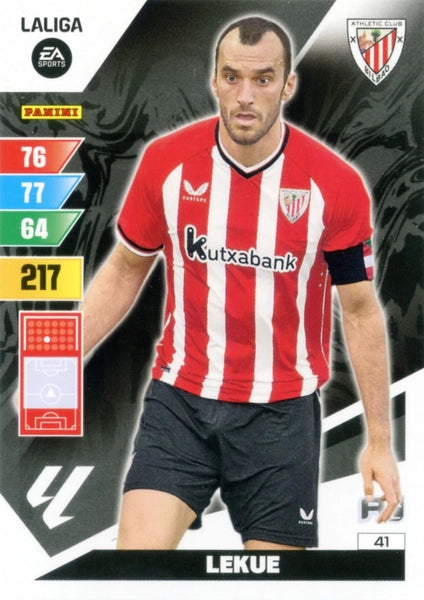 Cromo Trading Card Fútbol-Lekue-Athletic Club-Panini Adrenalyn XL 2023-2024-#041-Básico