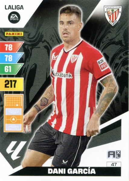 Cromo Trading Card Fútbol-Dani Garcia-Athletic Club-Panini Adrenalyn XL 2023-2024-#047-Básico