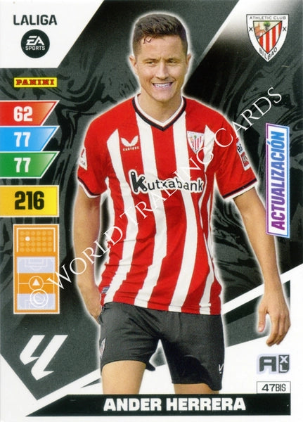 Cromo Trading Card Fútbol-Ander Herrera-Athletic Club-Panini Adrenalyn XL 2023-2024-#047bis-Básico