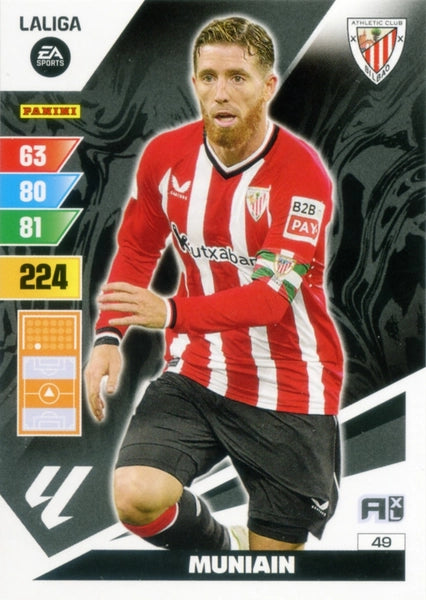 Cromo Trading Card Fútbol-Muniain-Athletic Club-Panini Adrenalyn XL 2023-2024-#049-Básico