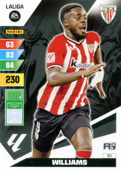 Cromo Trading Card Fútbol-Williams-Athletic Club-Panini Adrenalyn XL 2023-2024-#051-Básico