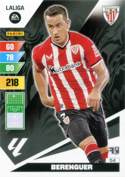 Cromo Trading Card Fútbol-Berenguer-Athletic Club-Panini Adrenalyn XL 2023-2024-#054-Básico