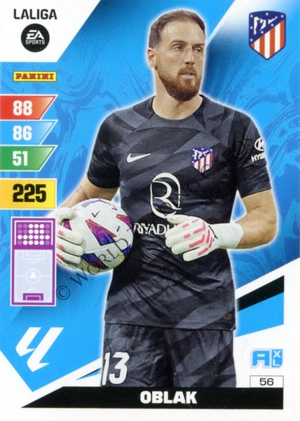 Cromo Trading Card Fútbol-Oblak-Atletico de Madrid-Panini Adrenalyn XL 2023-2024-#056-Básico