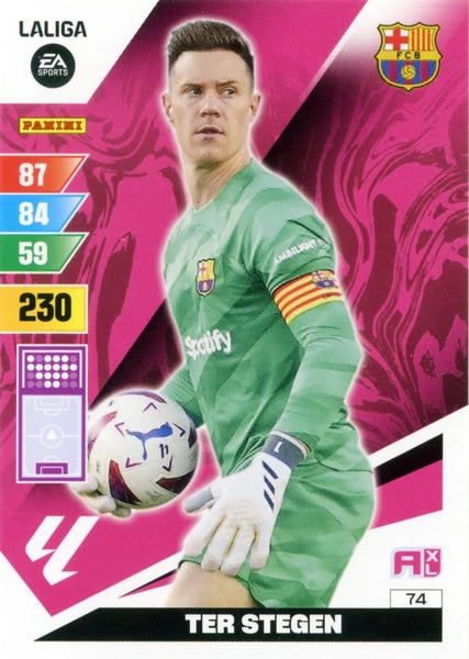 Cromo Trading Card Fútbol-Ter Stegen-Barcelona-Panini Adrenalyn XL 2023-2024-#074-Básico