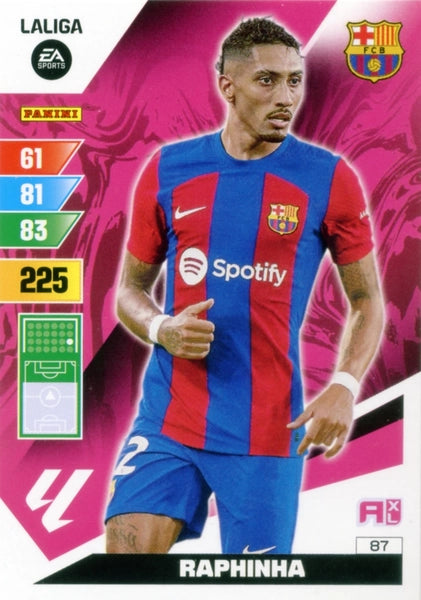 Cromo Trading Card Fútbol-Raphinha-Barcelona-Panini Adrenalyn XL 2023-2024-#087-Básico