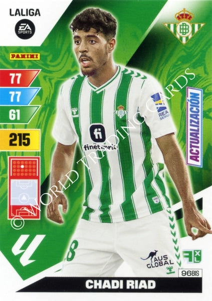Cromo Trading Card Fútbol-Chadi Riad-Betis-Panini Adrenalyn XL 2023-2024-#096bis-Básico