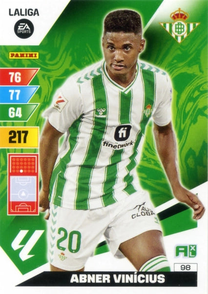 Cromo Trading Card Fútbol-Abner Vinicius-Betis-Panini Adrenalyn XL 2023-2024-#098-Básico