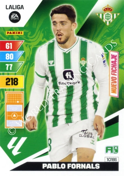 Cromo Trading Card Fútbol-Pablo Fornals-Betis-Panini Adrenalyn XL 2023-2024-#101bis-Básico