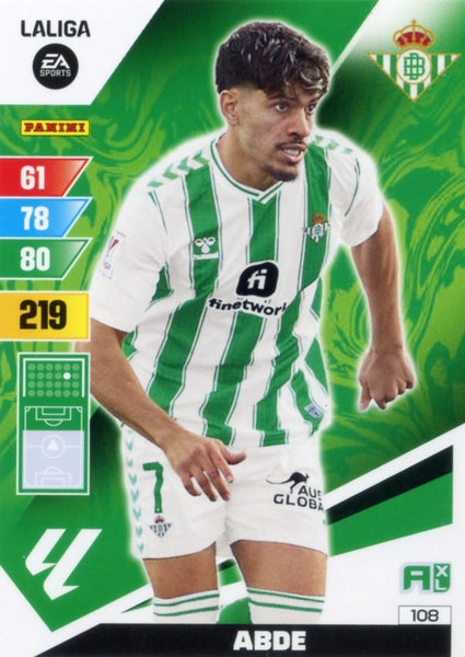 Cromo Trading Card Fútbol-Abde-Betis-Panini Adrenalyn XL 2023-2024-#108-Básico