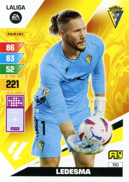 Cromo Trading Card Fútbol-Ledesma-Cadiz-Panini Adrenalyn XL 2023-2024-#110-Básico