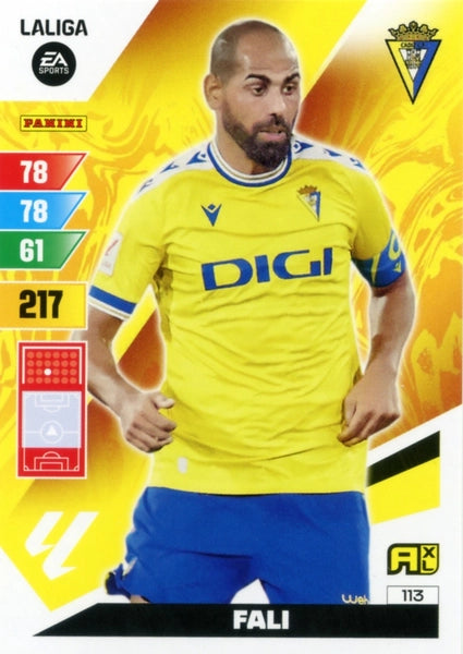 Cromo Trading Card Fútbol-Fali-Cadiz-Panini Adrenalyn XL 2023-2024-#113-Básico