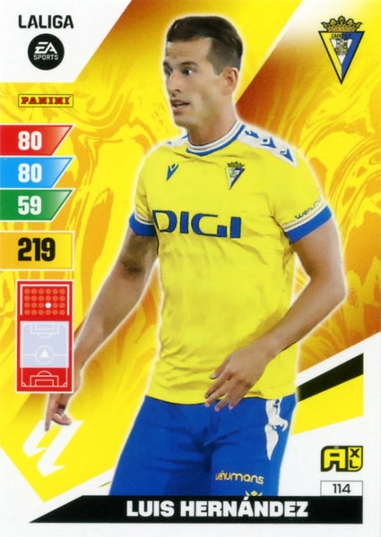 Cromo Trading Card Fútbol-Luis Fernandez-Cadiz-Panini Adrenalyn XL 2023-2024-#114-Básico