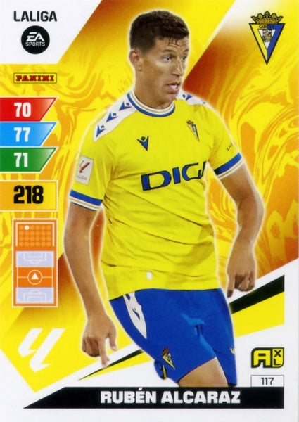 Cromo Trading Card Fútbol-Ruben Alcaraz-Cadiz-Panini Adrenalyn XL 2023-2024-#117-Básico
