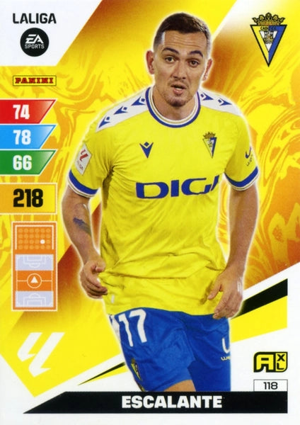 Cromo Trading Card Fútbol-Escalante-Cadiz-Panini Adrenalyn XL 2023-2024-#118-Básico