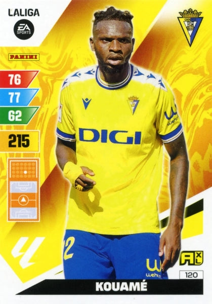 Cromo Trading Card Fútbol-Kouame-Cadiz-Panini Adrenalyn XL 2023-2024-#120-Básico
