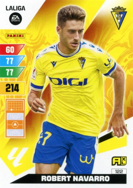 Cromo Trading Card Fútbol-Robert Navarro-Cadiz-Panini Adrenalyn XL 2023-2024-#122-Básico