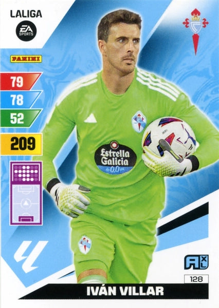 Cromo Trading Card Fútbol-Ivan Villar-Celta-Panini Adrenalyn XL 2023-2024-#128-Básico