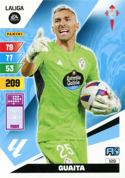 Cromo Trading Card Fútbol-Guaita-Celta-Panini Adrenalyn XL 2023-2024-#129-Básico