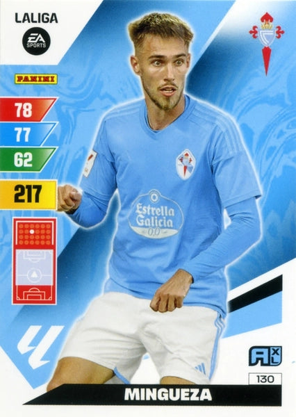 Cromo Trading Card Fútbol-Mingueza-Celta-Panini Adrenalyn XL 2023-2024-#130-Básico