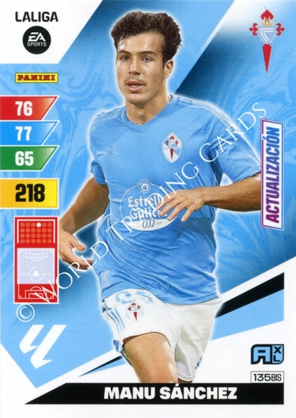 Cromo Trading Card Fútbol-Manu Sanchez-Celta-Panini Adrenalyn XL 2023-2024-#135bis-Básico