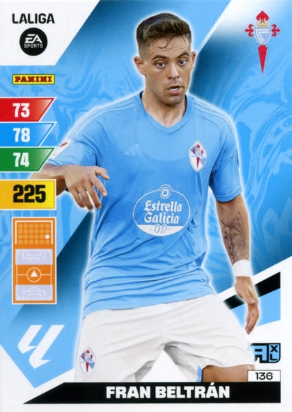 Cromo Trading Card Fútbol-Fran Beltran-Celta-Panini Adrenalyn XL 2023-2024-#136-Básico