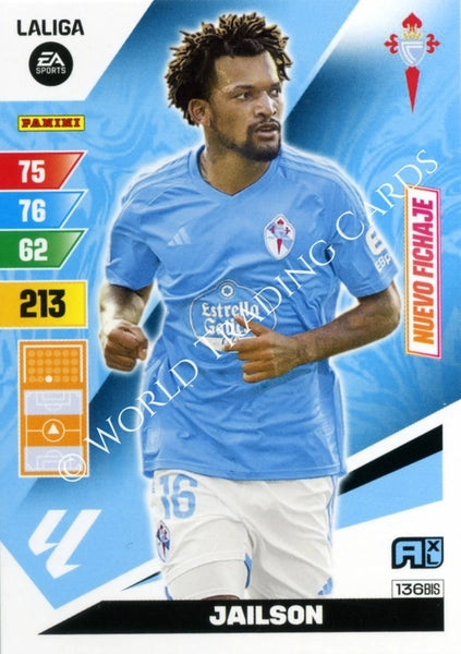 Cromo Trading Card Fútbol-Jailson-Celta-Panini Adrenalyn XL 2023-2024-#136bis-Básico