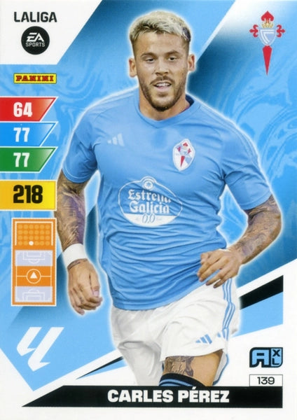 Cromo Trading Card Fútbol-Carles Perez-Celta-Panini Adrenalyn XL 2023-2024-#139-Básico
