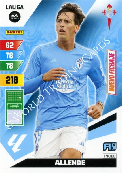 Cromo Trading Card Fútbol-Allende-Celta-Panini Adrenalyn XL 2023-2024-#140bis-Básico