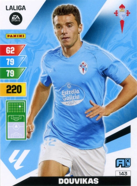Cromo Trading Card Fútbol-Douvikas-Celta-Panini Adrenalyn XL 2023-2024-#143-Básico