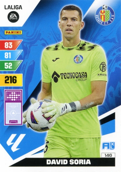 Cromo Trading Card Fútbol-David Soria-Getafe-Panini Adrenalyn XL 2023-2024-#146-Básico