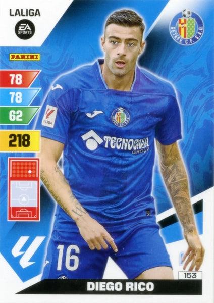 Cromo Trading Card Fútbol-Diego Rico-Getafe-Panini Adrenalyn XL 2023-2024-#153-Básico